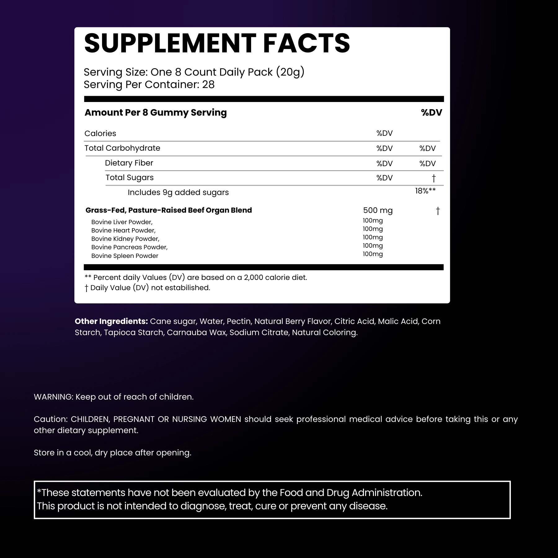 MODERN SAVAGE™ Grass-Fed Beef Organ Gummies — Now 5-in-1 Support