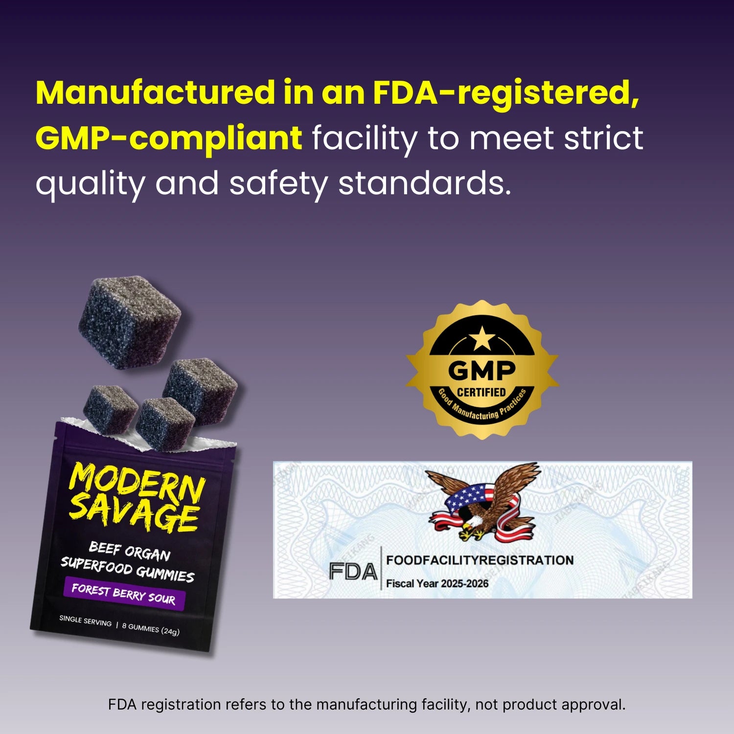 MODERN SAVAGE™ Grass-Fed Beef Organ Gummies — Now 5-in-1 Support